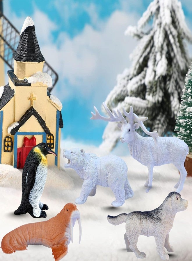 MALLEXO Attractive Arctic Animal Toys for Kids 3+ | Realistic 10 PCs Ocean | Jungle Animals Toy Figure for Boys and Girls Birthday Gifts for Children Educational & Decor Item Shark, Whale, Janwar Toys - Image 5